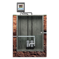 Lift Station with Pump Controller and Level Transmitter