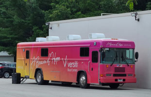 Versiti Bus at Dwyer for Blood Drive