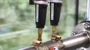 Series 490W in use on a pipe